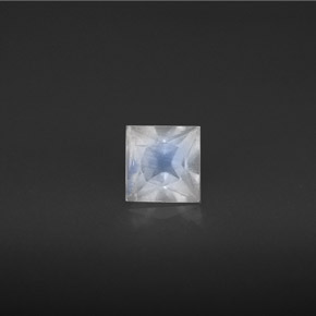 Piedra de luna arcoíris blanco natural de 0,56 ct, baguette, VS
