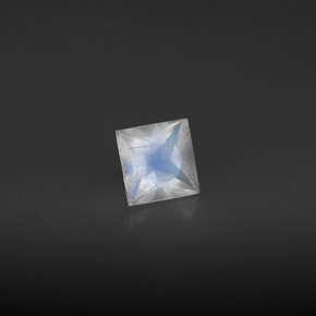 Piedra de luna arcoíris blanco natural de 0,56 ct, baguette, VS
