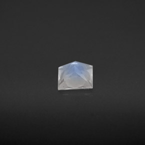 Piedra de luna arcoíris blanco natural de 0,56 ct, baguette, VS