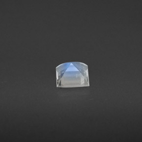 Piedra de luna arcoíris blanco natural de 0,31 ct, cuadrado, VS