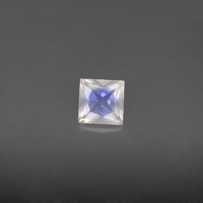 Piedra de luna arcoíris blanco natural de 0,56 ct, cuadrado, VS