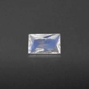 Piedra lunar arcoíris Blanco azul natural de 0.40 ct, Corte Baguette, VS