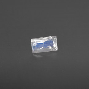 Piedra de luna arcoíris blanco natural de 0,23 ct, baguette, VS