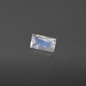 Piedra de luna arcoíris blanco natural de 0,23 ct, baguette, VS