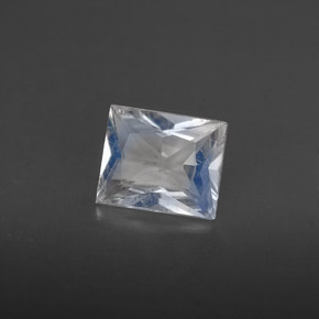 Piedra de luna arcoíris blanco natural de 0,49 ct, baguette, VS