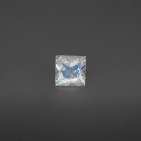 Piedra lunar arcoíris Blanco azul natural de 0.36 ct, Cuadrado, VS