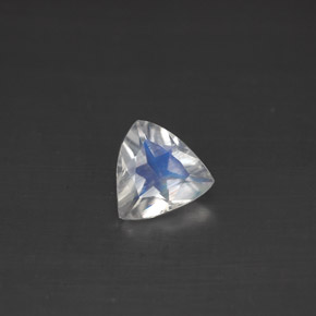 Piedra lunar arcoíris Blanco azul natural de 0.50 ct, Trillón, VS