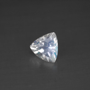 Piedra de luna arcoíris blanco natural de 0,57 ct, trillón, VS