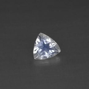Piedra de luna arcoíris blanco natural de 0,48 ct, trillón, VS