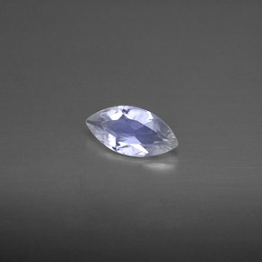 Piedra de luna arcoíris blanco natural de 0,41 ct, transparente, transparente / translúcido
