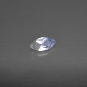 Piedra lunar arcoíris Blanco azul natural de 0.23 ct, Transparente, Transparente / Translúcido