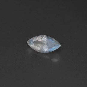 Piedra lunar arcoíris Azul blanquecino natural de 0.34 ct, Transparente, Transparente / Translúcido