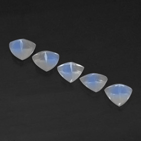 Gemas de piedra de luna arcoíris blanco natural de  ct, transparente, transparente / translúcido