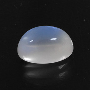 Piedra de luna arcoíris blanco natural de 2,75 ct, corte óvalo, transparente