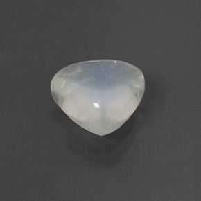 Piedra de luna arcoíris blanco natural de 1,85 ct, trillón, transparente