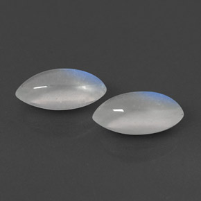 Gemas de piedra de luna arcoíris blanco natural de  ct, marquesa, transparente