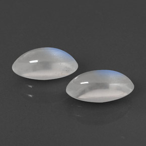 Gemas de piedra de luna arcoíris blanco natural de  ct, marquesa, transparente