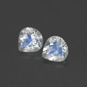 Gemas de piedra de luna arcoíris blanco natural de  ct, en forma de pera, transparente