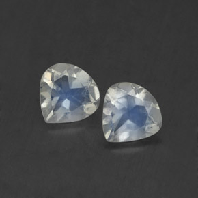 Gemas de piedra de luna arcoíris blanco natural de  ct, en forma de pera, transparente