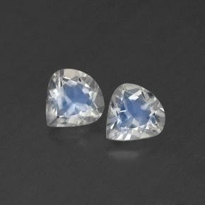 Gemas de piedra de luna arcoíris blanco natural de  ct, en forma de pera, transparente