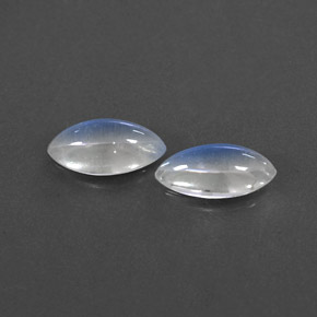 Gemas de piedra de luna arcoíris blanco natural de  ct, marquesa, transparente