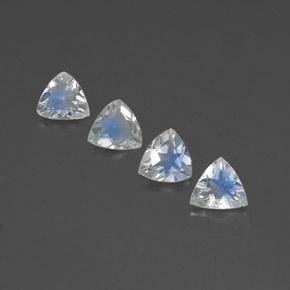 Gemas de piedra de luna arcoíris blanco natural de  ct, trillón, transparente