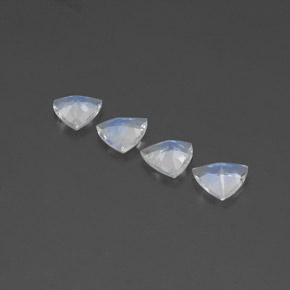 Gemas de piedra de luna arcoíris blanco natural de  ct, trillón, transparente