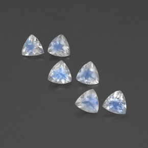 Gemas de piedra de luna arcoíris blanco natural de  ct, trillón, transparente