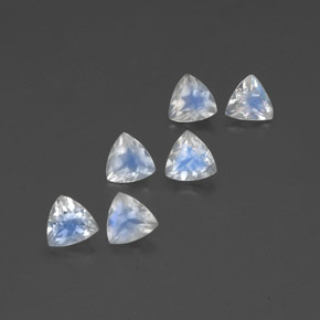 Gemas de piedra de luna arcoíris blanco natural de  ct, trillón, transparente