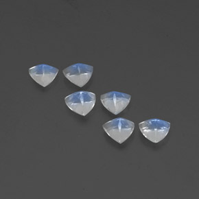 Gemas de piedra de luna arcoíris blanco natural de  ct, trillón, transparente