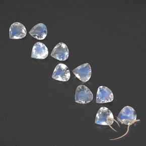 2.73ctw Natural Blanco azulado Piedra lunar arcoíris, En forma de pera, Transparente