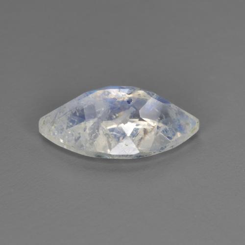 Piedra de luna arcoíris blanco natural de 1,85 ct, marquesa, transparente