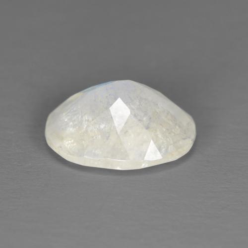 Piedra de luna arcoíris blanco natural de 2,25 ct, corte óvalo, translúcido