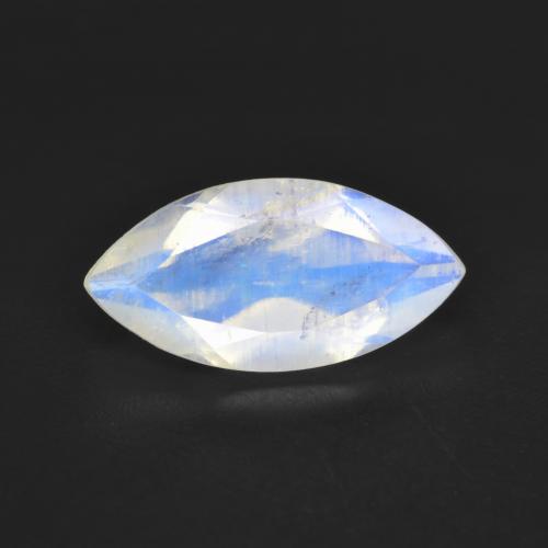 Piedra de luna arcoíris blanco natural de 2,52 ct, marquesa, transparente