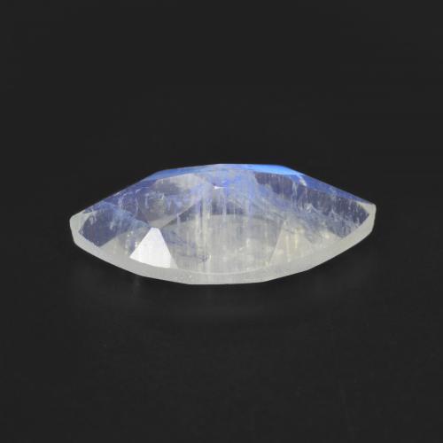 Piedra de luna arcoíris blanco natural de 2,52 ct, marquesa, transparente