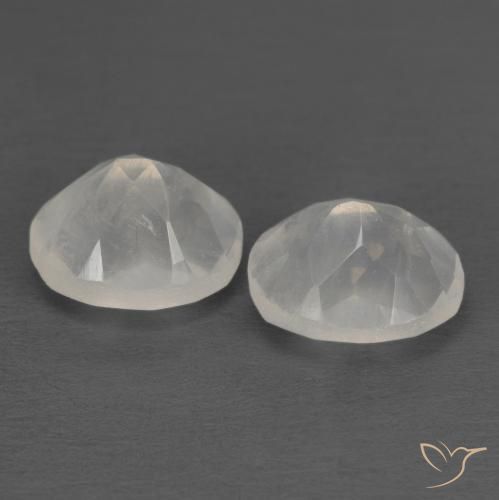 Gemas de Piedra lunar arcoíris Blanco azulado natural de 2.30 ct, Ovalada, Transparente