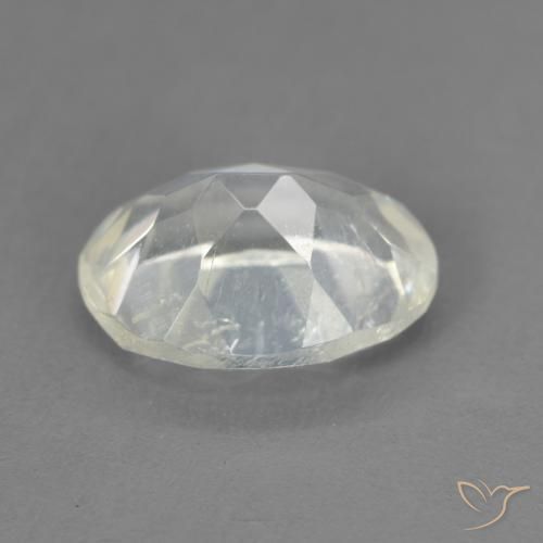 Piedra lunar arcoíris Blanco azulado natural de 1.84 ct, Ovalada, Transparente