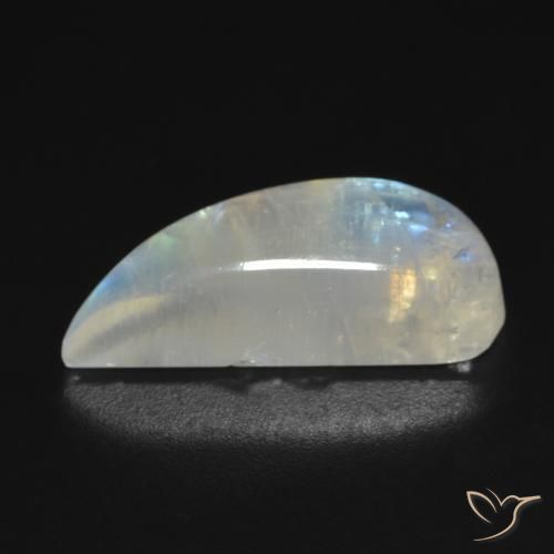 Piedra lunar arcoíris Blanco azulado natural de 9.83 ct, Elegante, Transparente