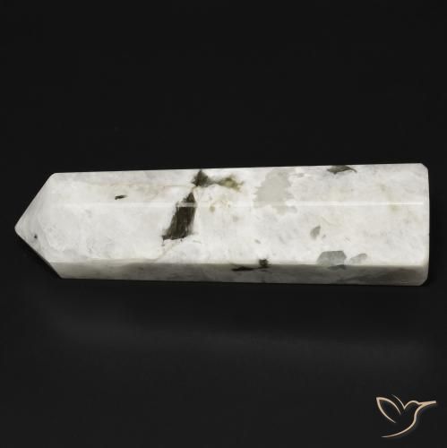 Piedra lunar arcoíris Blanco con negro natural de 41.14 ct, Elegante, Opaco
