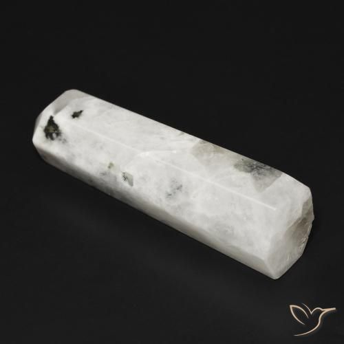Piedra lunar arcoíris Blanco con negro natural de 25.91 ct, Elegante, Opaco