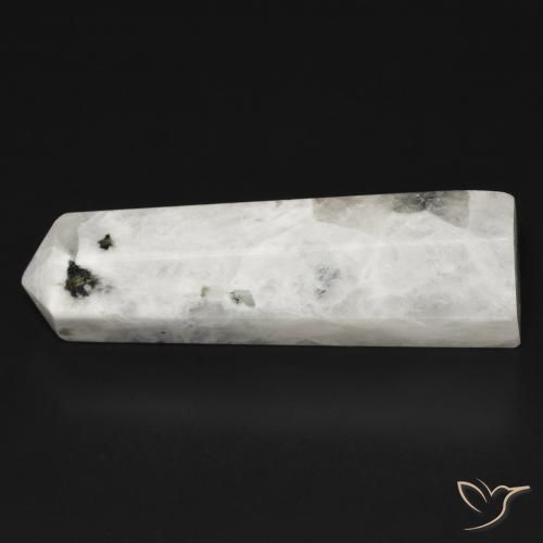 Piedra lunar arcoíris Blanco con negro natural de 25.91 ct, Elegante, Opaco
