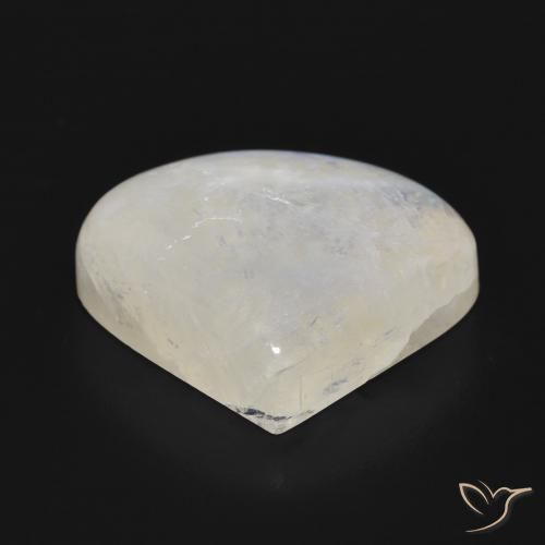 Piedra lunar arcoíris Blanco azulado natural de 16.52 ct, En forma de pera, Translúcido