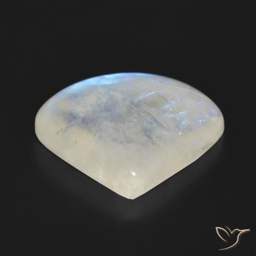 Piedra lunar arcoíris Blanco azulado natural de 16.70 ct, En forma de pera, Translúcido