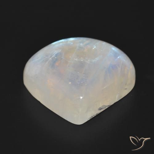Piedra lunar arcoíris Blanco azulado natural de 30.80 ct, En forma de pera, Translúcido