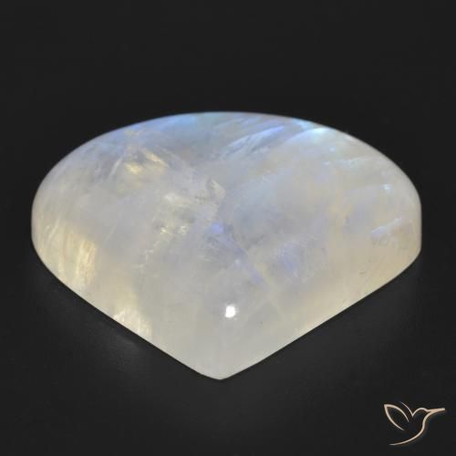 Piedra lunar arcoíris Blanco azulado natural de 36.83 ct, En forma de pera, Translúcido