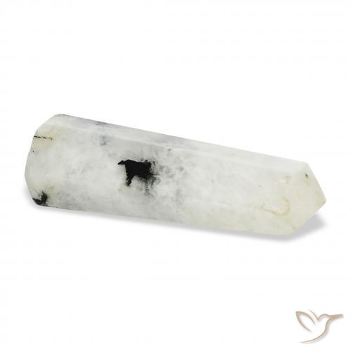 Piedra lunar arcoíris Blanco con negro natural de 41.20 ct, Elegante, Opaco