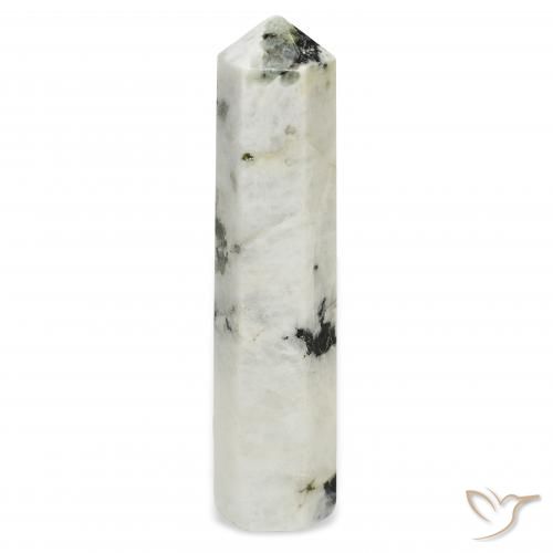 42.52ct Natural Blanco con negro Piedra lunar arcoíris, Elegante, Opaco