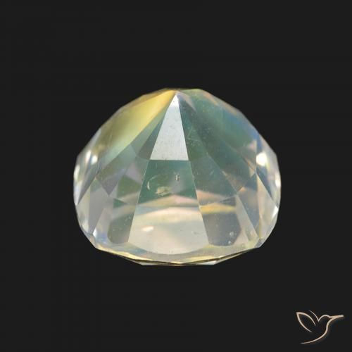 Piedra lunar arcoíris Blanco multicolor natural de 1.94 ct, Forma Cojín, VVS-VS