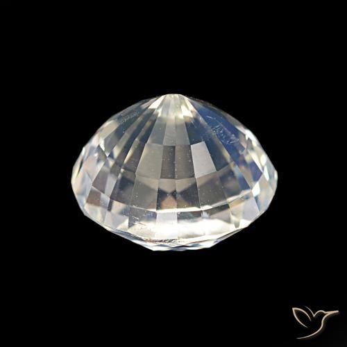 Piedra lunar arcoíris Blanco multicolor natural de 2.10 ct, Ovalada, VS