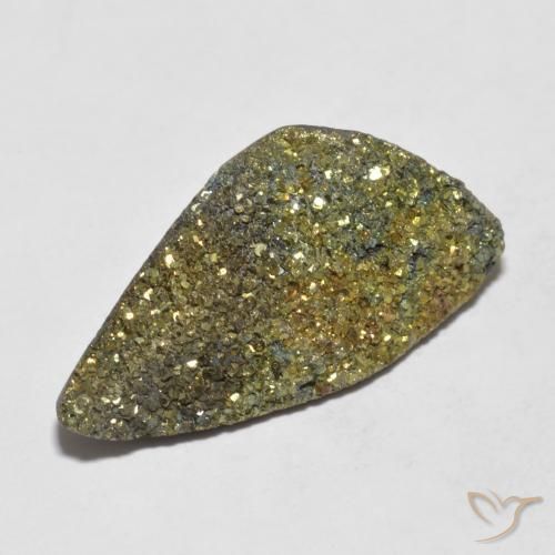 Pirita arcoiris Multicolor natural de 10.03 ct, Forma elegante, Opaco